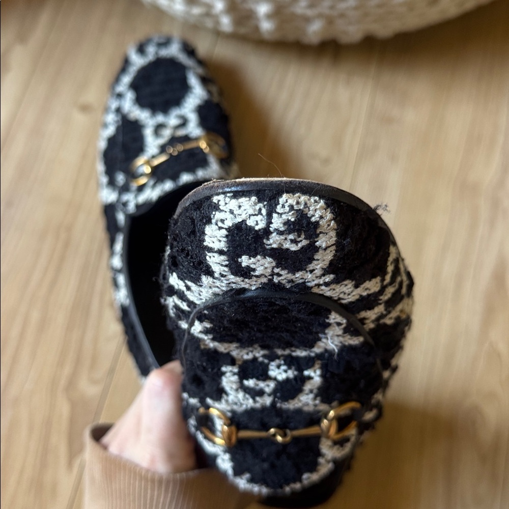 Gucci Jordaan tweed loafers - Picture 7 of 9